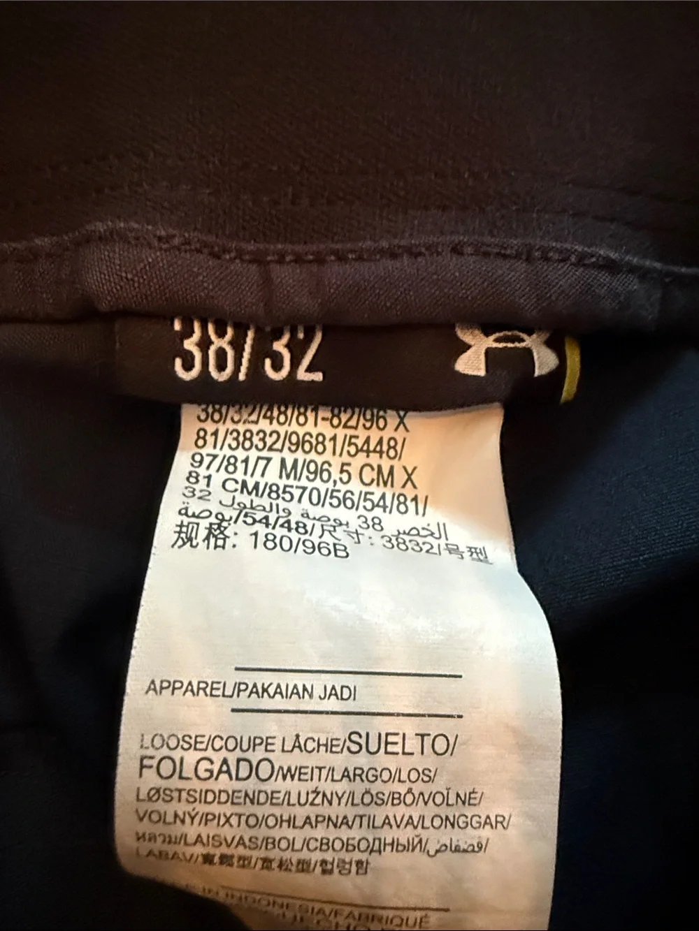 Under Armour Men’s Cargo Pants in Navy Blue- Tactical Utility Workwear 38x32